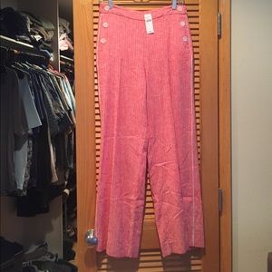 Banana Republic wide leg sailor style pants.